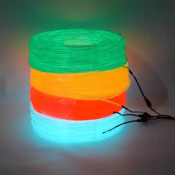 EL Cold Light Wire Glow Wire Atmosphere Light Strip Supports Various Specifications Length 1-500M Ultra-Thin Night Glow