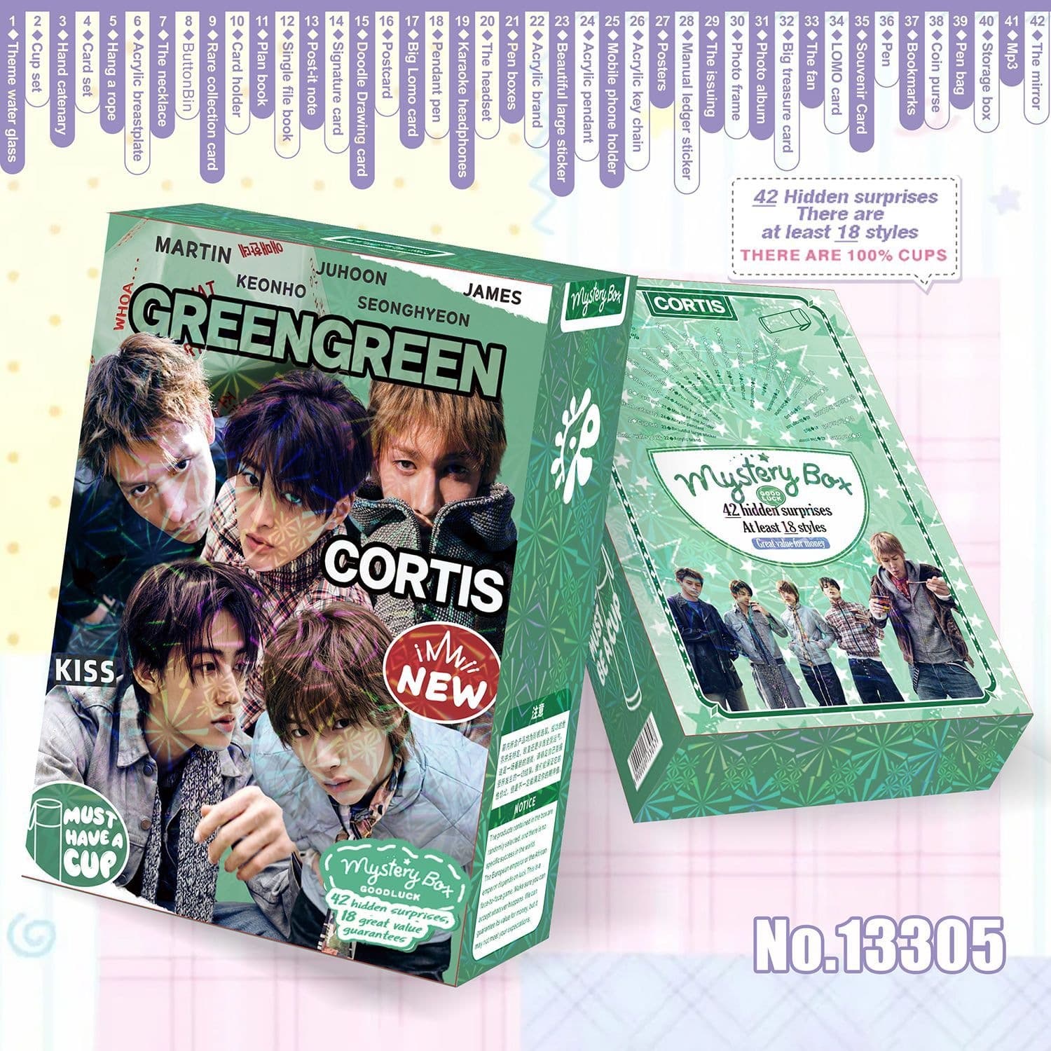 New gift box Korean star B T bulletproof CORTIS KATSEYE STR TW girl group star surrounding surprises