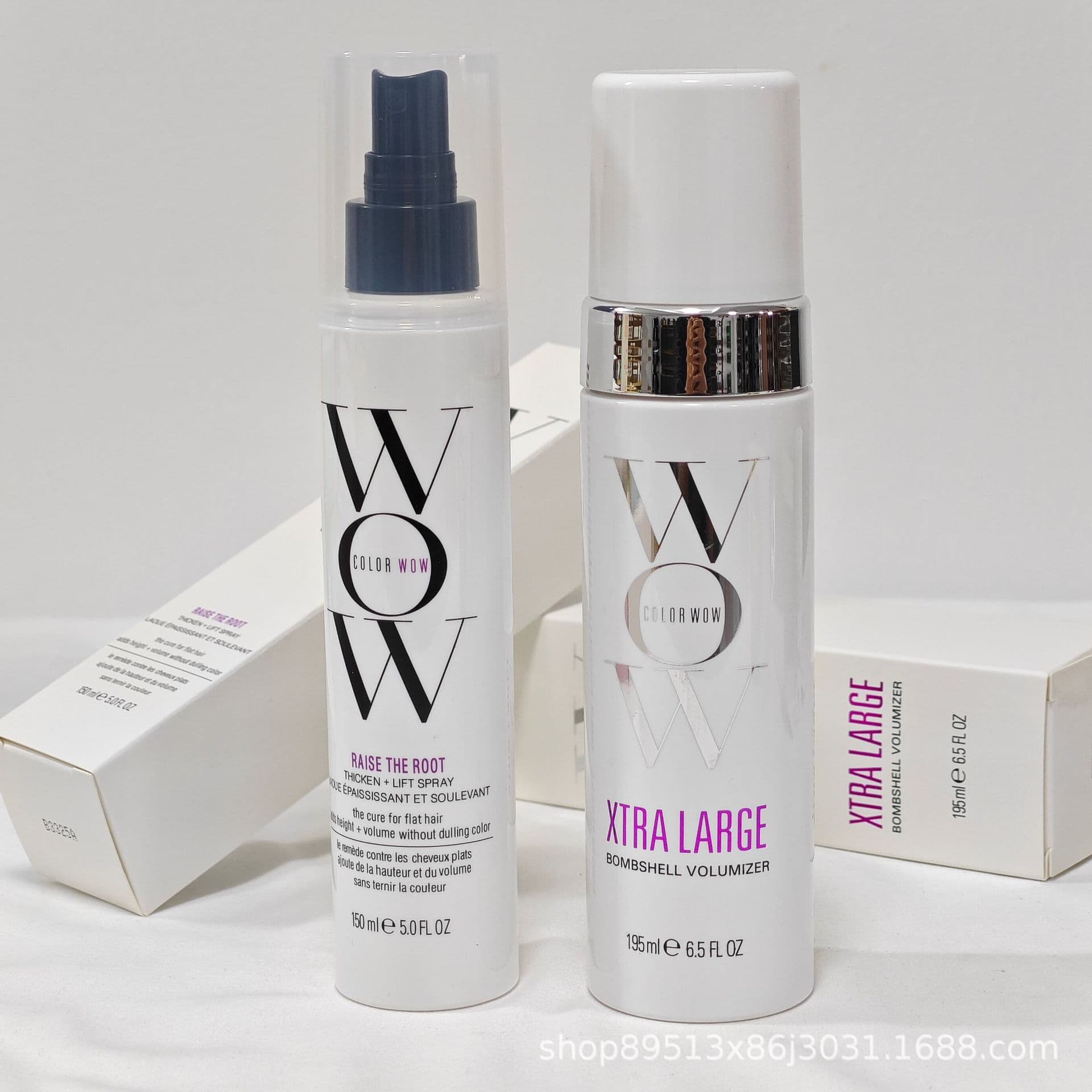 Cross-border COLOR WOW XTRA LARGE Hair Volumizing and Thickening Styling Heat Protection Foam Mousse 195ml