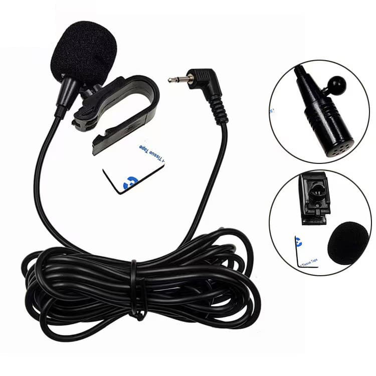 Car Microphone Bluetooth Call Pickup, Vehicle GPS Navigation External Speaker, Adhesive Car Microphone
