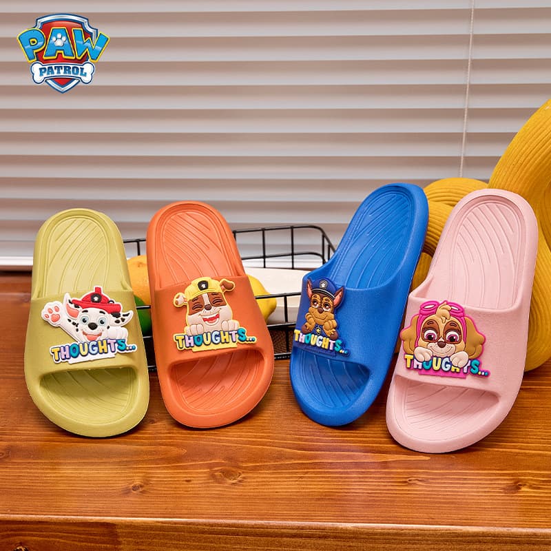 PAW Patrol Kids Slippers Summer Non-Slip Soft Sole Cartoon Indoor Home Outdoor Beach Sandals