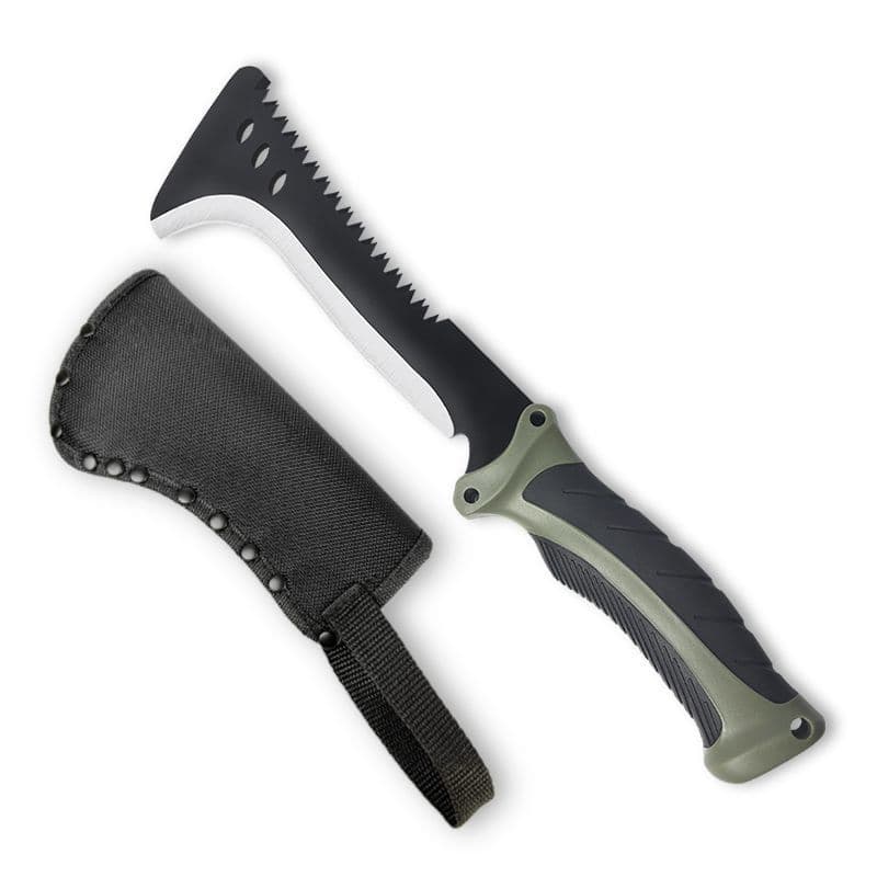Patented new 13-inch shrub double-toothed sharp and durable trimmer for easy yard cleaning and portable garden tool