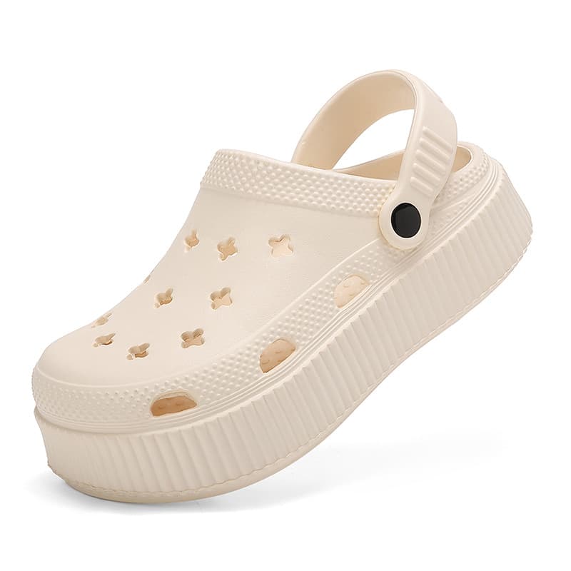 Sandals Eva Beach Clogs Women's Adult Cross-Hole Thick-Soled 2025 Summer New Garden Shoes