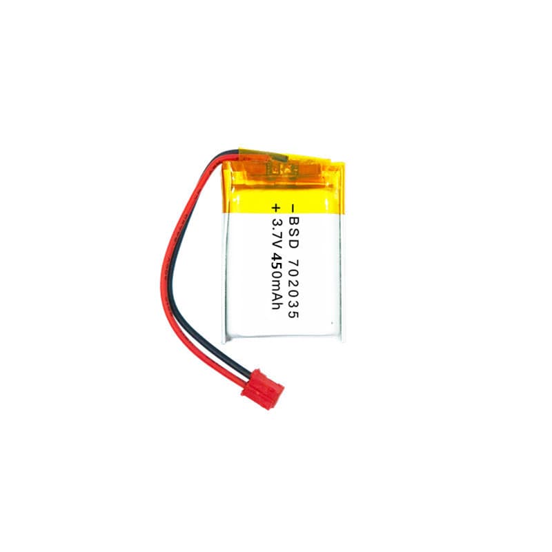 702035 Polymer Lithium Battery 450mAh 3.7V Rechargeable Battery for Drone Smart Watch Handheld Fan