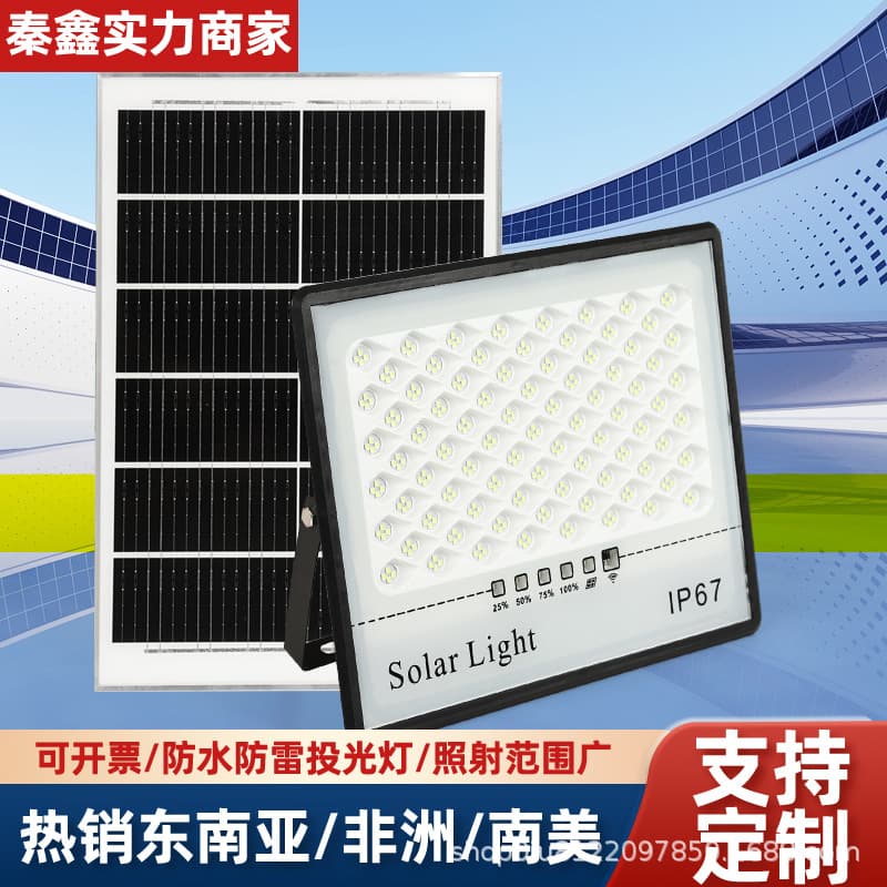 Cross-border Southeast Asia Starlight Solar Light Outdoor Garden LED Flood Light Solar Garden Light