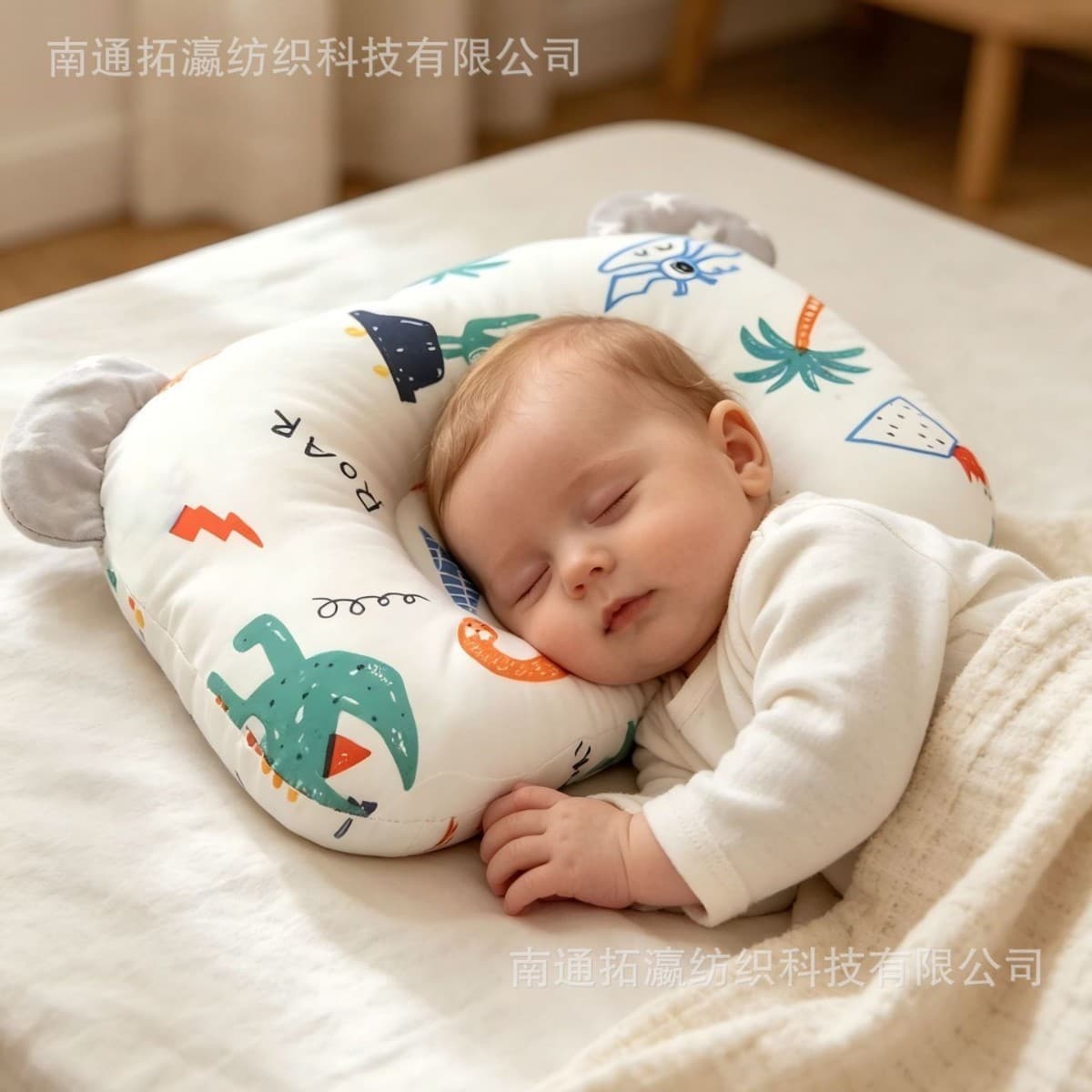 Cross-border new baby shaping pillow pure cotton dual-purpose material 0-6 months corrective anti-eccentric baby pillow