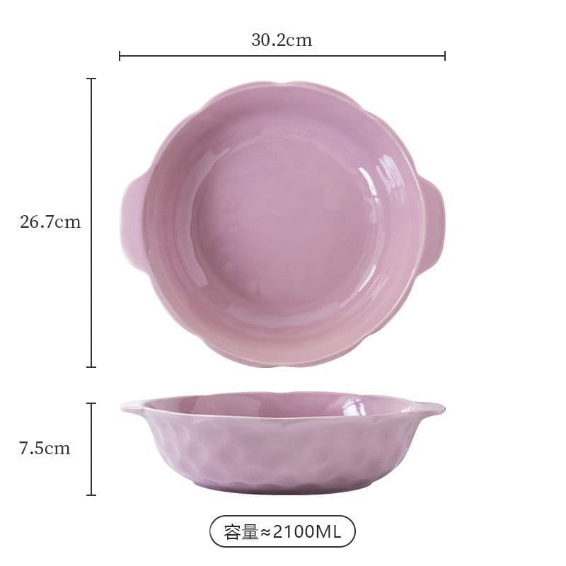 Large Capacity Pickled Fish Basin Bowl, New Style for Boiled Fish and Blood Curd, Household Ceramic Soup Bowl, Large Bowl