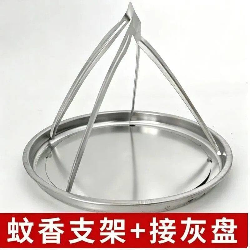 Mosquito Coil Holder with Lid, Ash Tray, Coil Stand, Coil Box, Ash Catcher, Triangular Coil Holder with Ash Tray