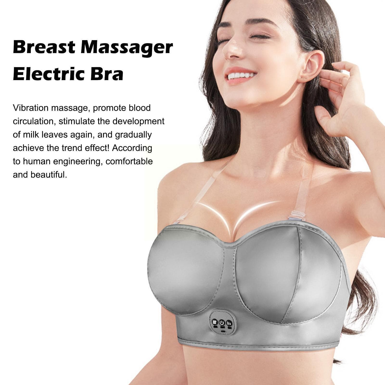 Foreign trade cross-border e-commerce exclusive supply of smart breast massagers for women, English style massage underwear massagers, customized