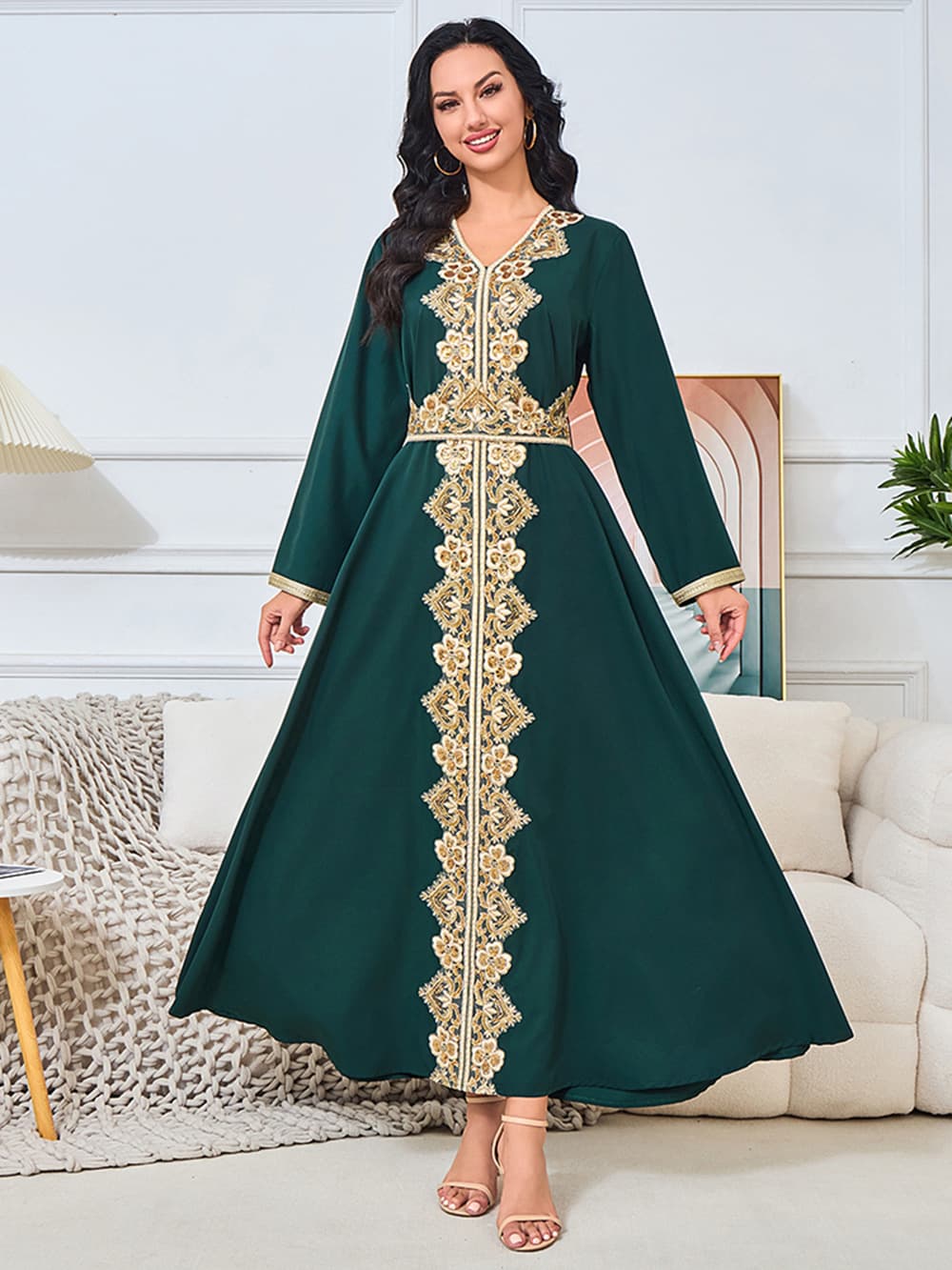 In Stock Factory New Summer Dress Robe Women Long Skirt Fashion Beaded Evening Gown Dress for Women