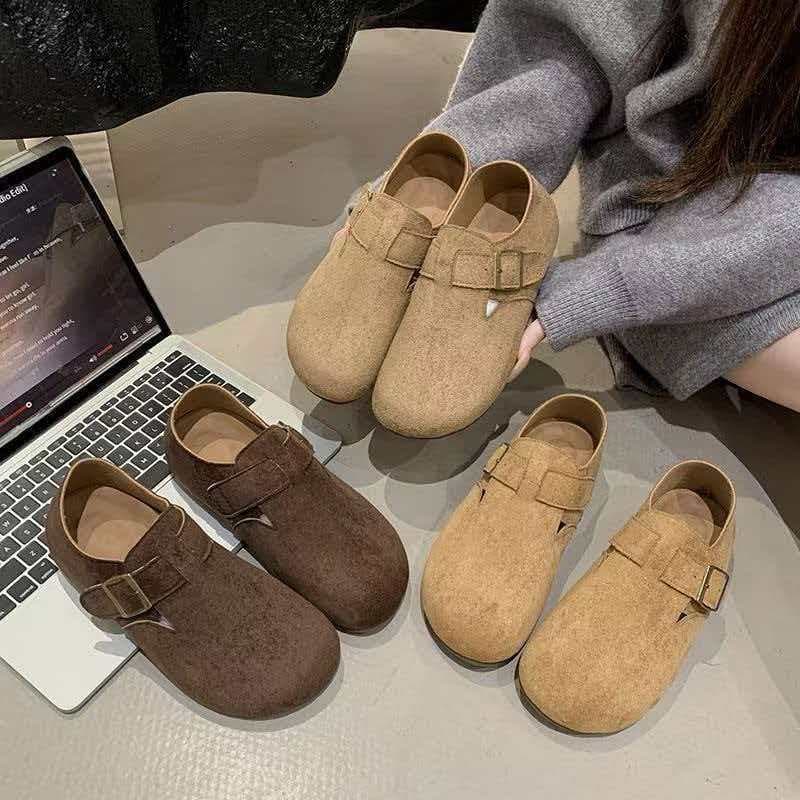 New Full-Coverage Birkenstock Shoes for Women Retro Boston Slip-On Fashion Ultra-Soft Versatile Casual Shoes Drop Shipping
