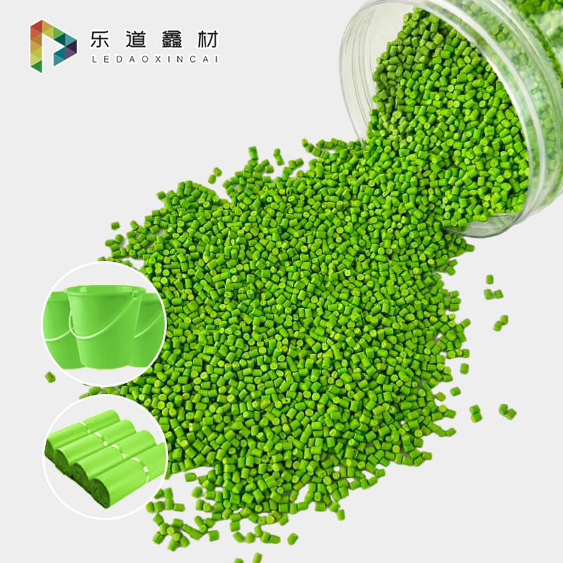 Masterbatch and Pigment Green Bean Green PE/PP Masterbatch for Blow Molding, Injection Molding, Film Blowing, Special Food-Grade