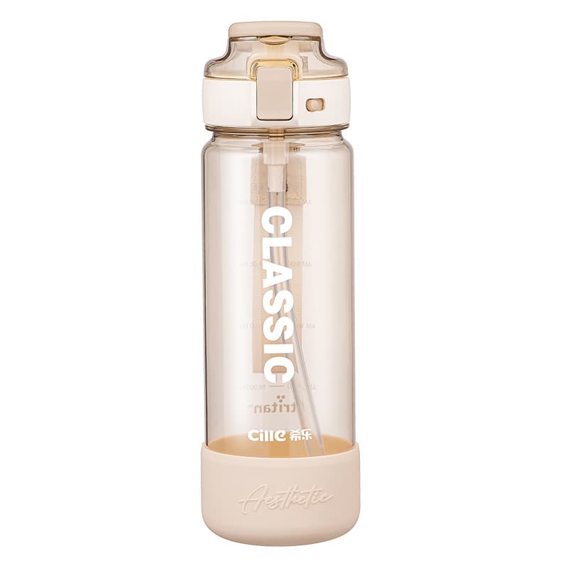 Xile Large Capacity Tritan Water Cup High Appearance Straw Cup School Portable Plastic Sports Trendy Space Cup