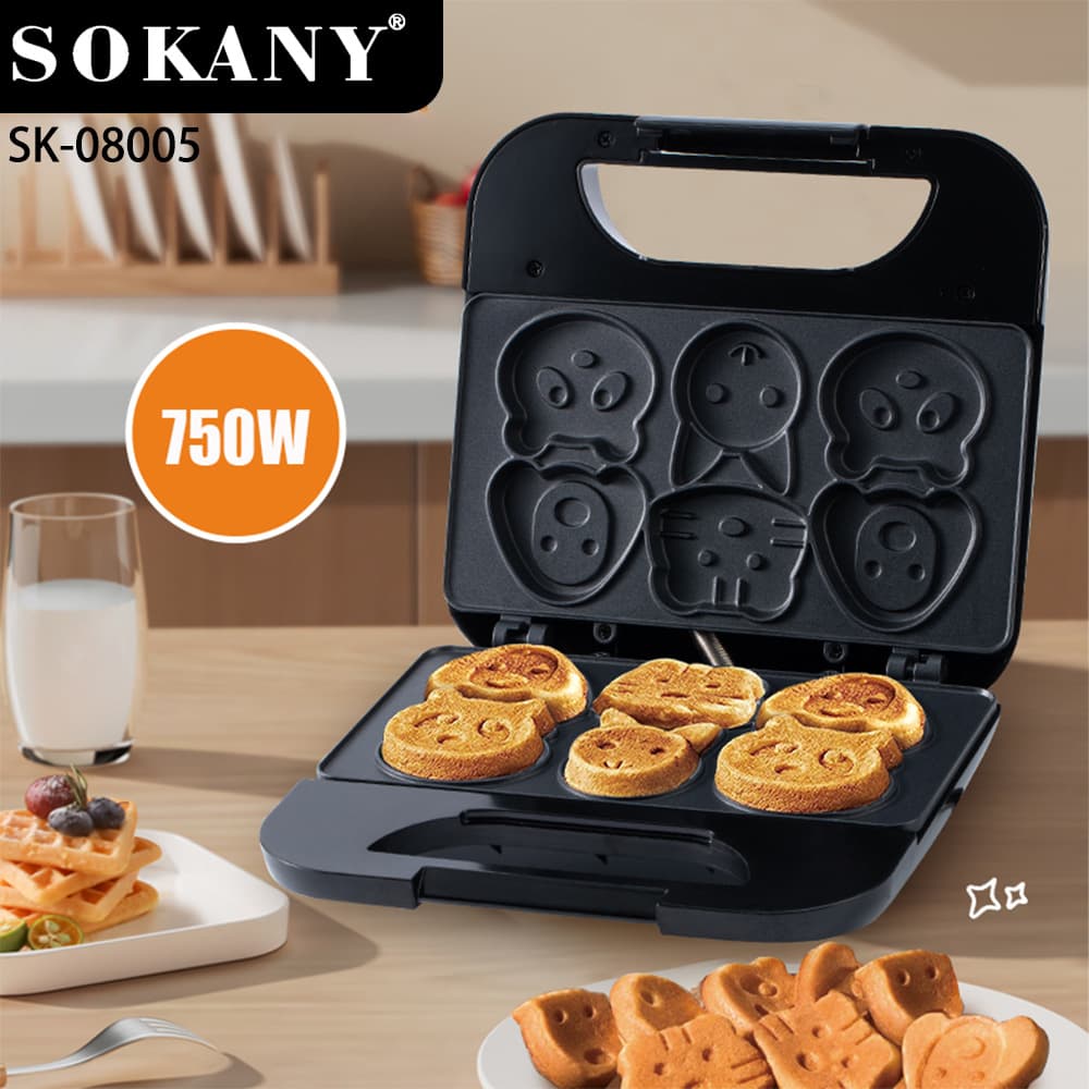 SOKANY cross-border cartoon cake machine children's baking bread machine cookie machine sandwich machine breakfast machine