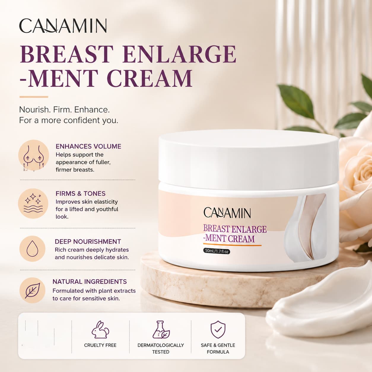 Breast Enlargement Oil Cross-border Breast Enhancement Cream Massage Chest Firming Essential Oil