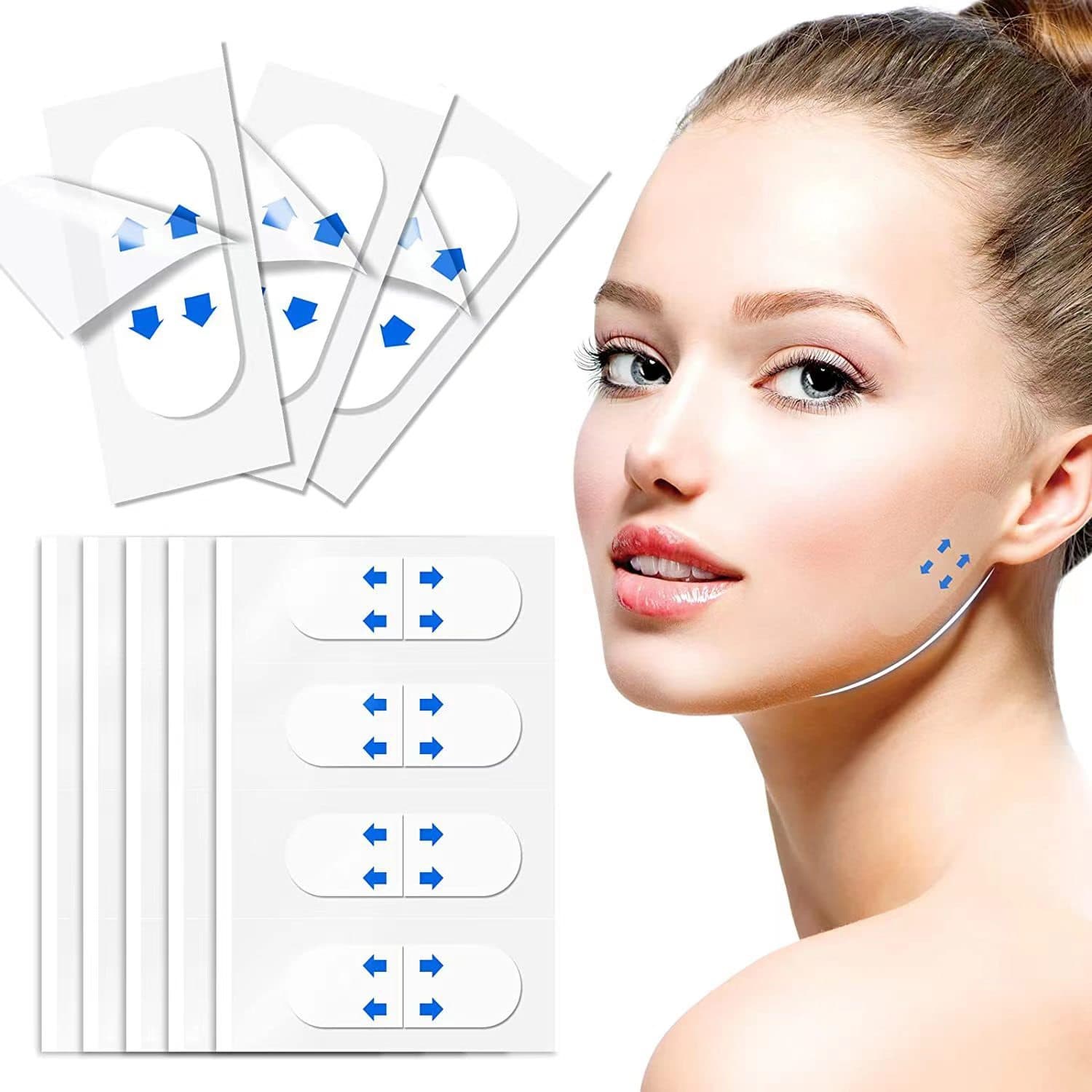 V Face Lift Pads for Makeup Prepping Plump Tightening Facial Chin Lifting Shaping Mask Style Beauty Skin Care Accessories