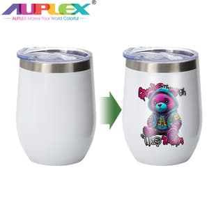 Sublimation blank wine tumbler 12oz stainless steel egg cup