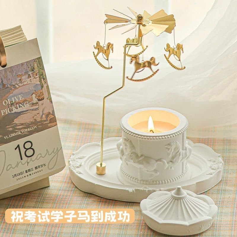 Carousel Crystal Diffuser Flameless Aromatherapy Gift Box Bedroom Ambiance Decoration Birthday Gift Success Gift