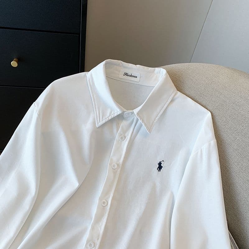 Women's White Blouse Fall Inner Layer 2026 New Luxury Premium Long Sleeve Unique Shirt French Style Jacket