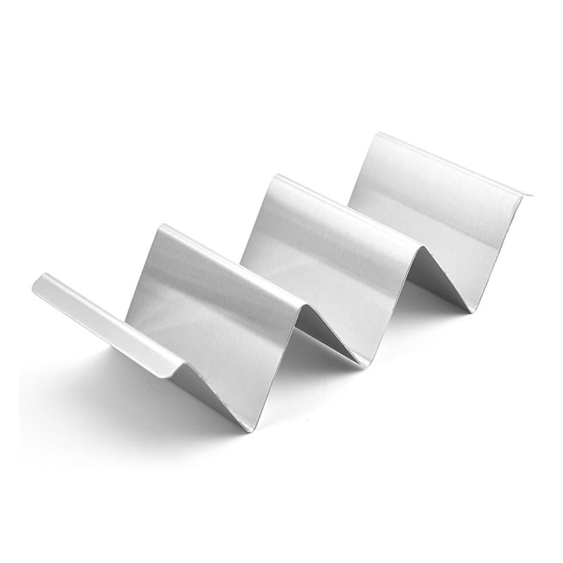 Stainless Steel Taco Shell Holder, Burrito Rack, Tortilla Stand, Wavy Corn Tray