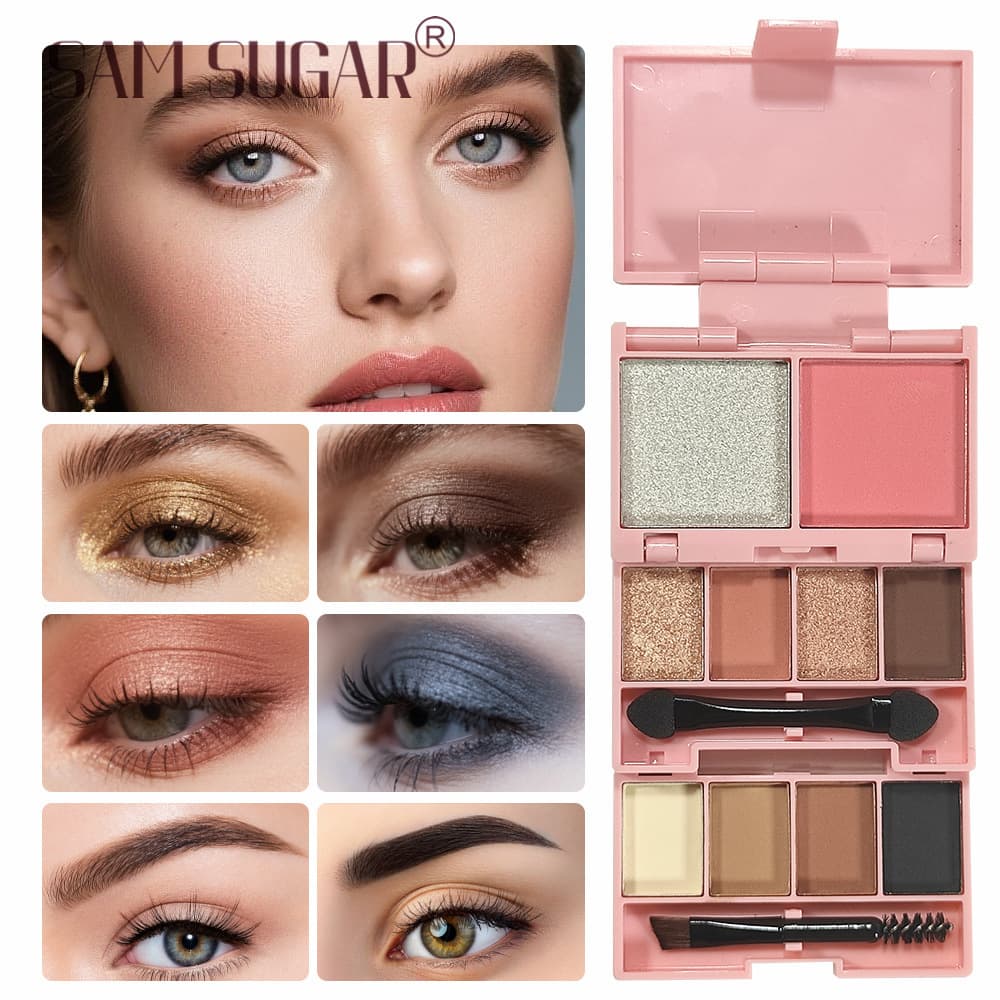 SAMSUGAR Overseas Stock Drop Shipping Folding Makeup Palette Set Multifunctional Portable Makeup Palette