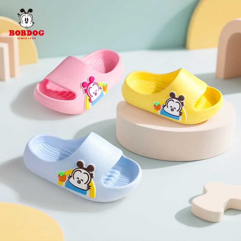 Babudou 2-9 Years Old Boys and Girls Slippers, Indoor and Outdoor Non-Slip Bathing Summer Kids Cartoon Sandals