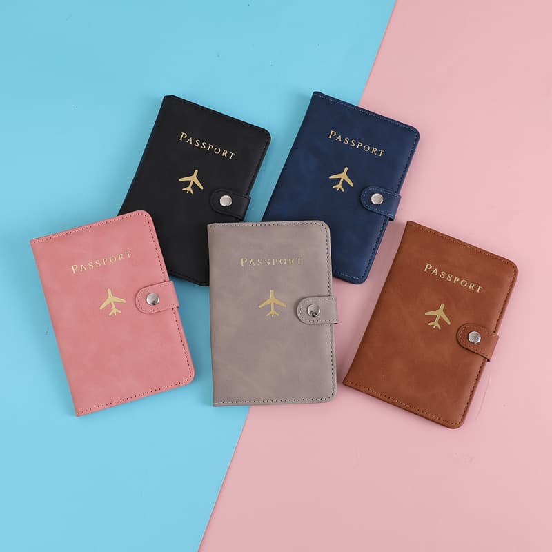 2026 cross-border travel customizable corporate LOGO passport PU protective cover overseas passport holder ticket holder passport ready stock