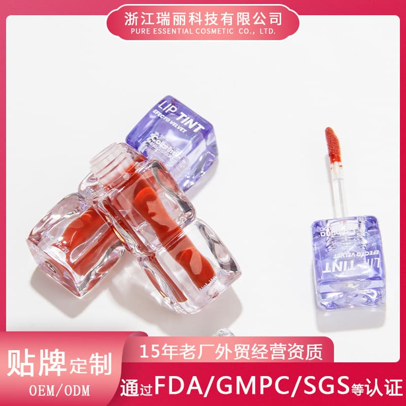 Custom Cross-Border Logo Lip Oil Moisturizing Hydrating Long-Lasting Lip Gloss Transparent Lip Line Lightening Lipstick Base Plump Lips