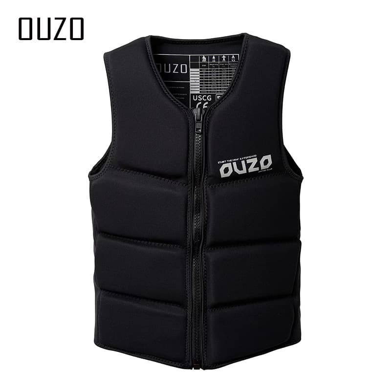 OUZO High Flotation Rescue Vest For Men And Women PVC Adult Drifting Surfing High Flotation Swimming Vest