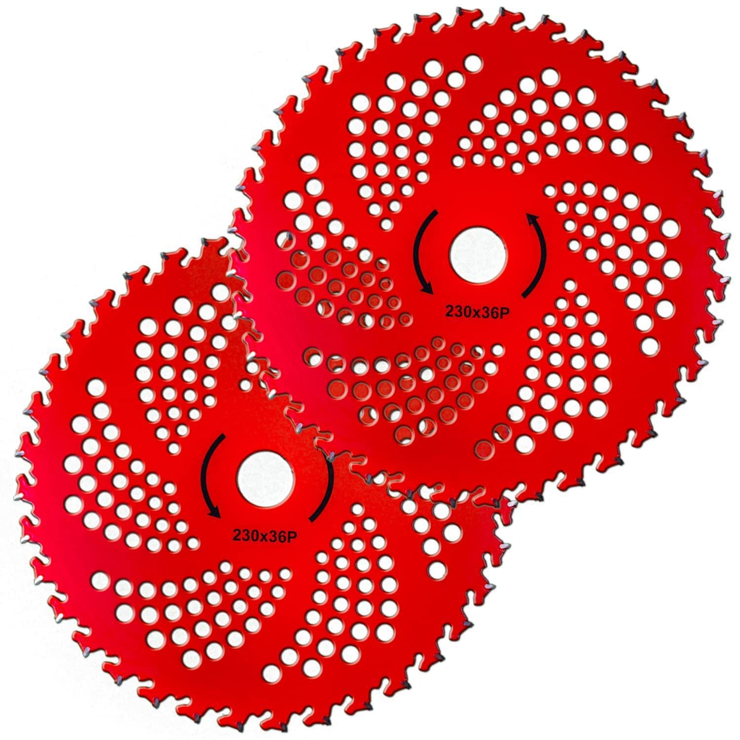 Lawn Mower Blade Alloy Brush Cutter Saw Blade 9 Inch 36 Teeth Red Mowing Weeding Garden Tool Accessories