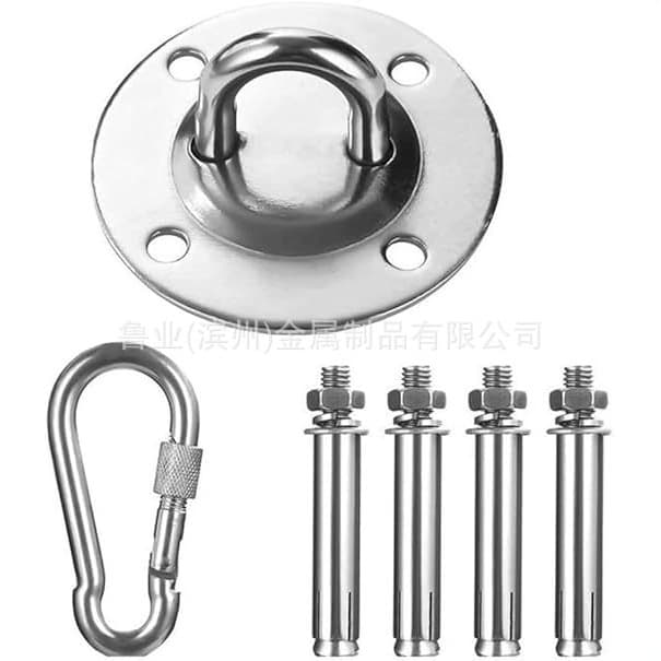 Stainless Steel Yoga Swivel Fixed Plate, Hanging Chair Hammock Swing Swivel Hook, Sandbag Fastener Fitness Accessories
