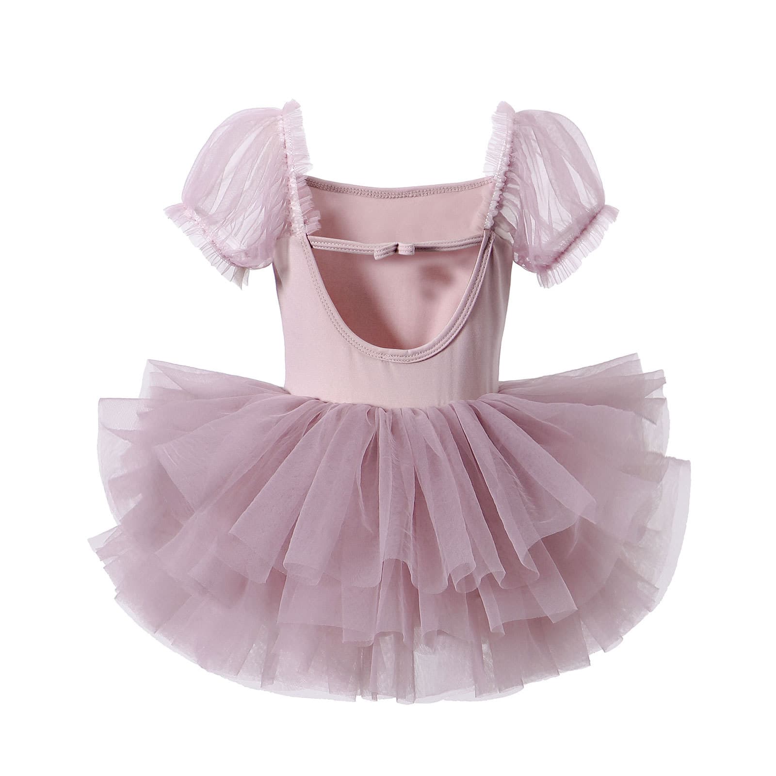 Children's Ballet Dress, Girl's Dress, Baby Girl's Summer Short-Sleeved Dance Dress, Mesh Princess Dress, Light and Breathable