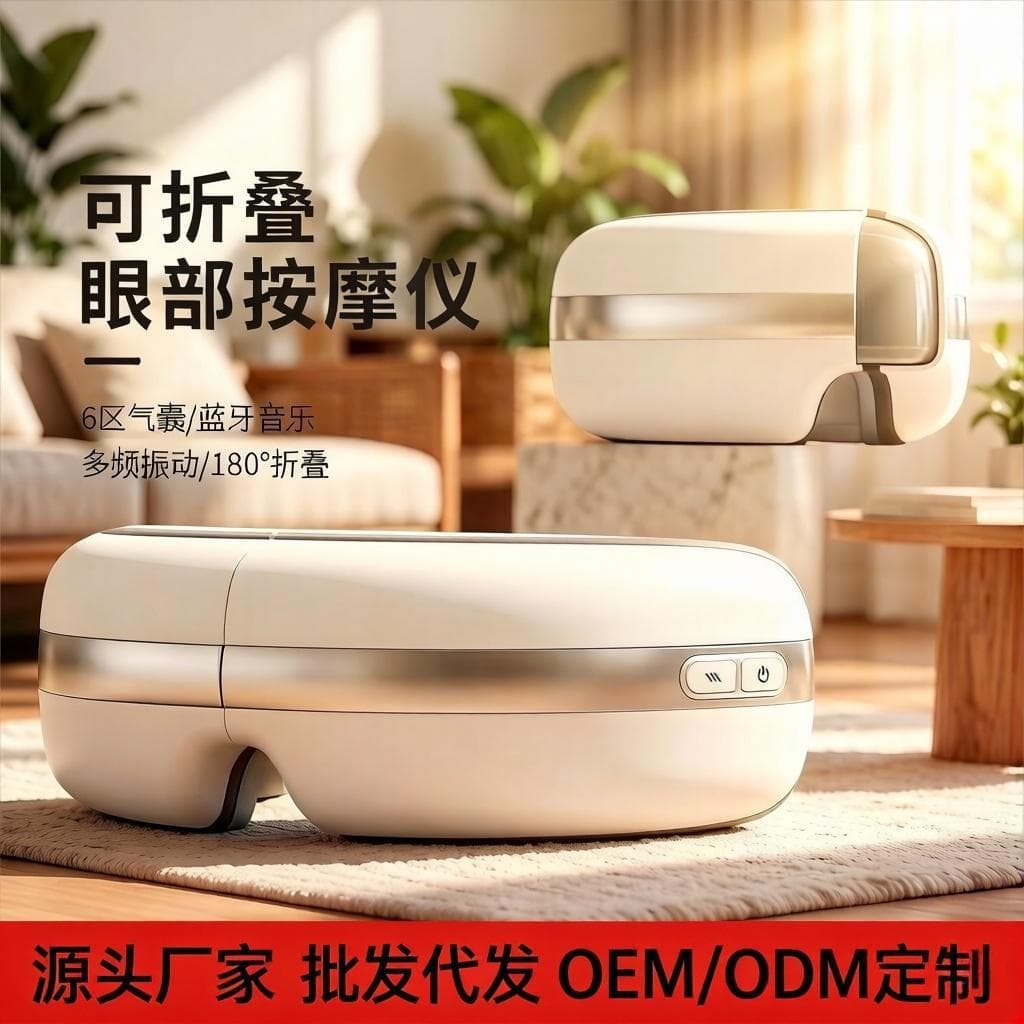 Eye Massager Cross-Border Hot Compress Steam Eye Mask Source Factory Eye Massage Instrument Eye Care Device Wholesale Custom