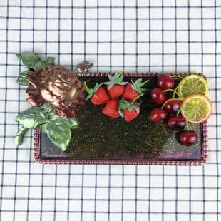 X0327 Rose Tray Decorative Mold Tray DIY Silicone Mold
