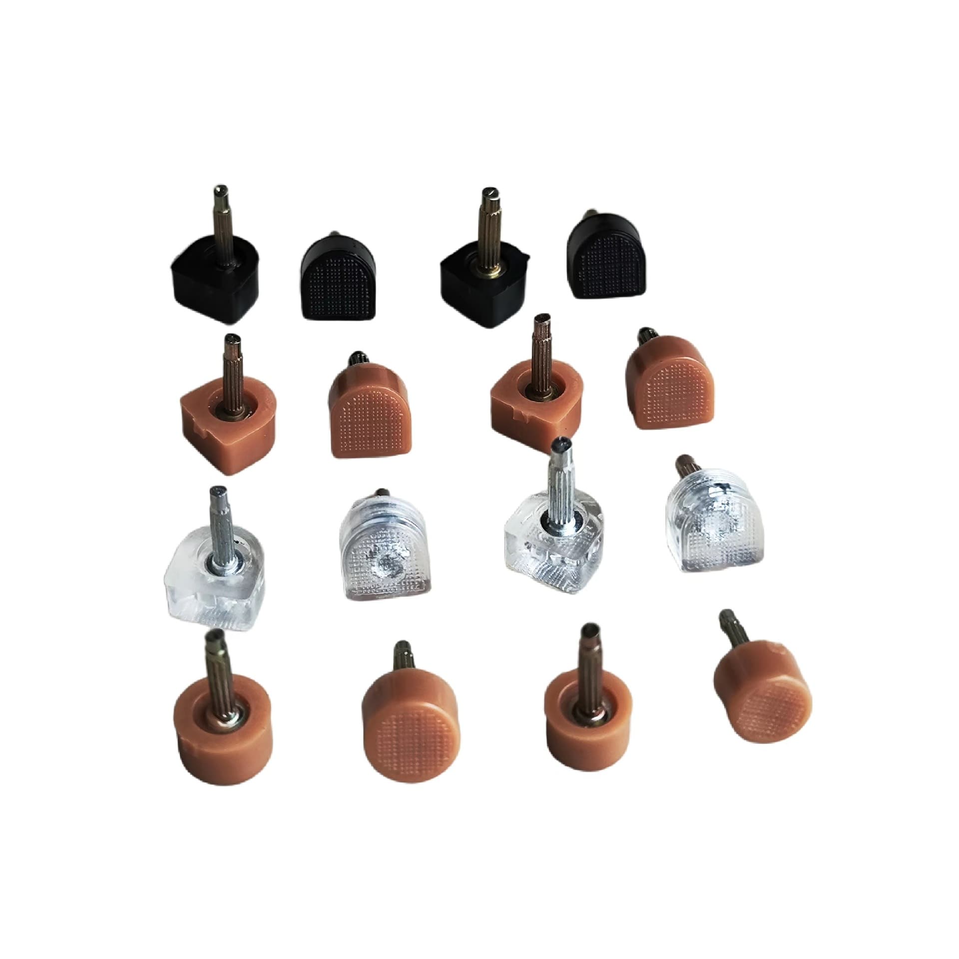 Cross-border exclusive heel nail accessories, anti-slip high heel accessories, thick and thin cores in black and apricot transparent colors.