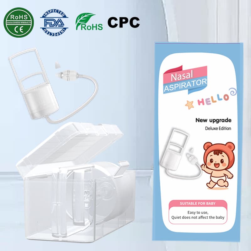 [Deluxe Gift Box] Cross-Border New Infant Nasal Aspirator, Manual Pull-Type Nasal Congestion Relief for Newborns and Children