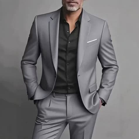 Foreign trade cross-border men's suit suit new business formal banquet groom's dress two-piece suit AliExpress suit