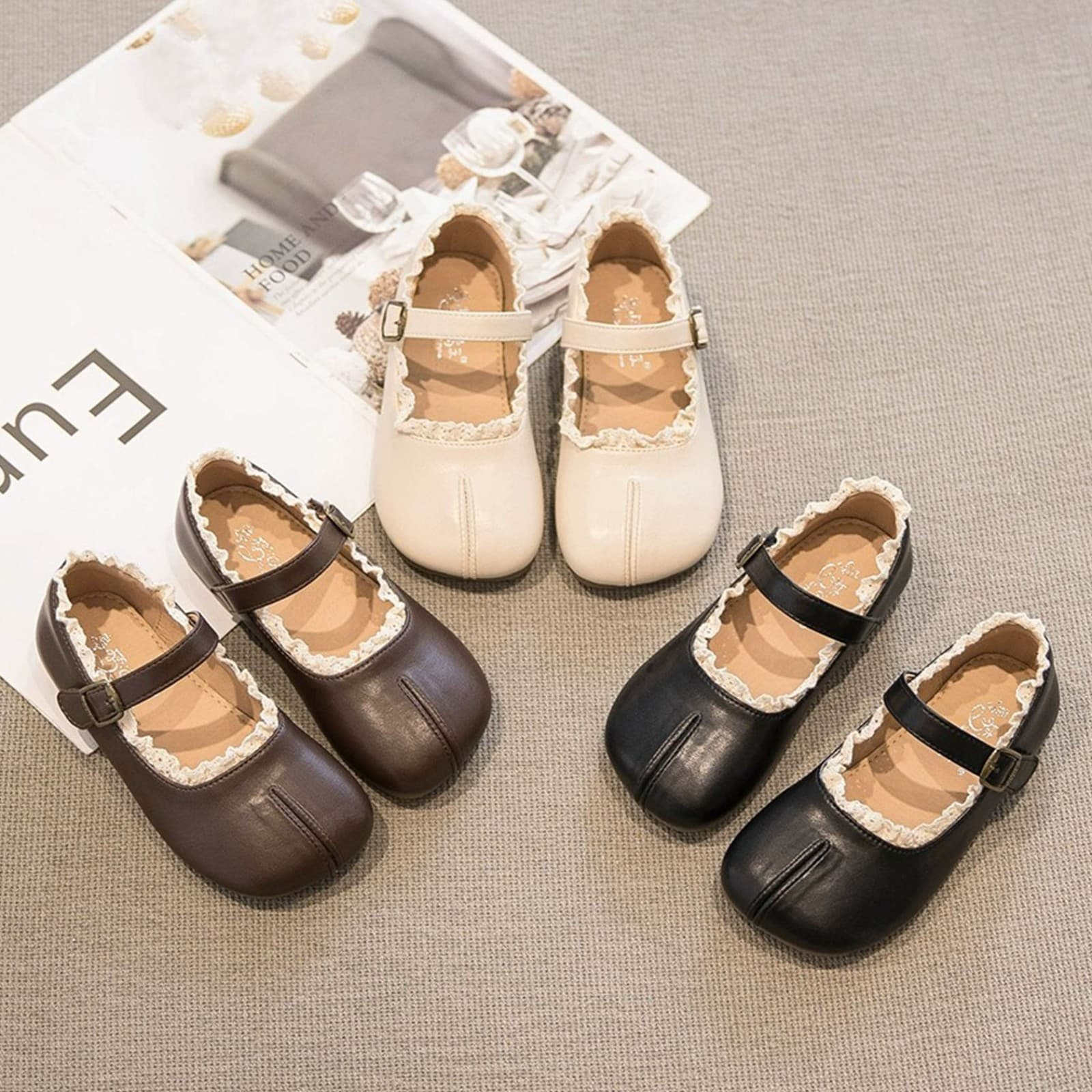 Girls' Princess Leather Shoes, 2025 Spring/Autumn New Children's Strap Single Shoes, Stylish Baby Soft Sole Single Shoes