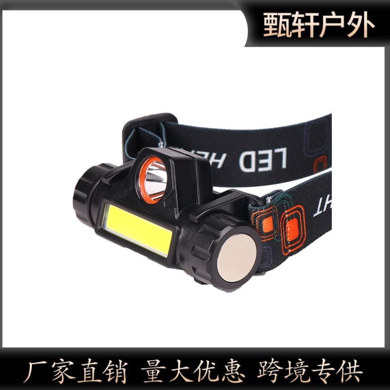 Headlamp Rechargeable Outdoor Ultra-Light Small Multifunctional Household LED Headlight Portable