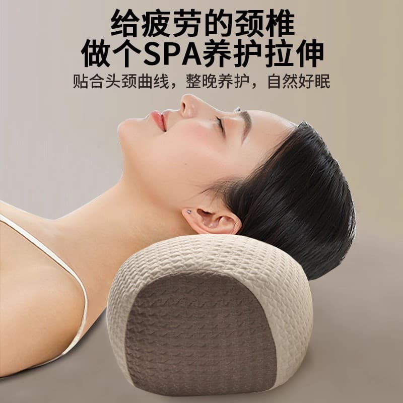 Buckwheat Pillow Core, Neck Support, Sleep Aid, Cylindrical Heat Therapy Triangular Pillow, Individual Pack, Adult Firm High Pillow, Buckwheat Pillow