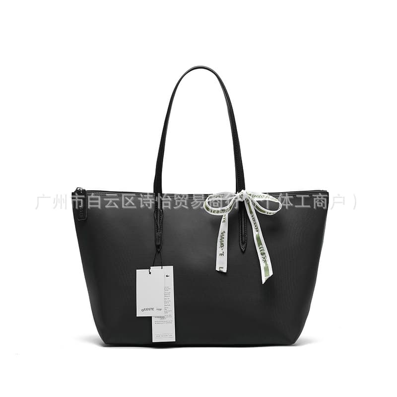 Horizontal L Size French Crocodile Fashion Tote Bag Large Capacity Dumpling Bag Shopping Bag Satchel Shoulder Bag Commuter Bag