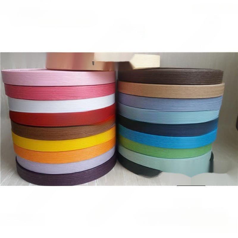 Wide paper rattan colored paper rope exported to Japan. Paper rattan paper rope weaving handicraft material rice/roll green white