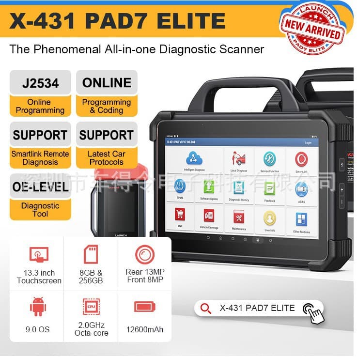 Wholesale LAUNCH X431 PAD VII ELITE Diagnostic Tool Online Programmer PADV