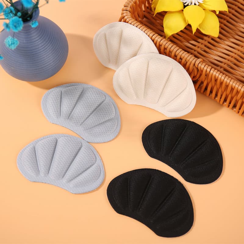 Casual and Sports Shoes Double-Layer Anti-Friction Anti-Slip Heel Grips, Soft Breathable Anti-Slip Heel Pads for Shoe Size Reduction Insoles