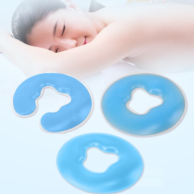 Beauty silicone face pillow, face cushion, massage bed, massage pillow, U-shaped face cushion pillow
