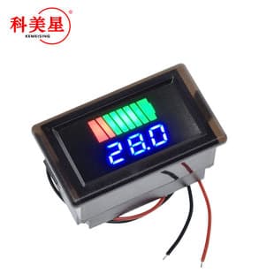 Electric Vehicle Battery Indicator Battery Level Meter 12V 24V 36V 48V 60V 72V Universal