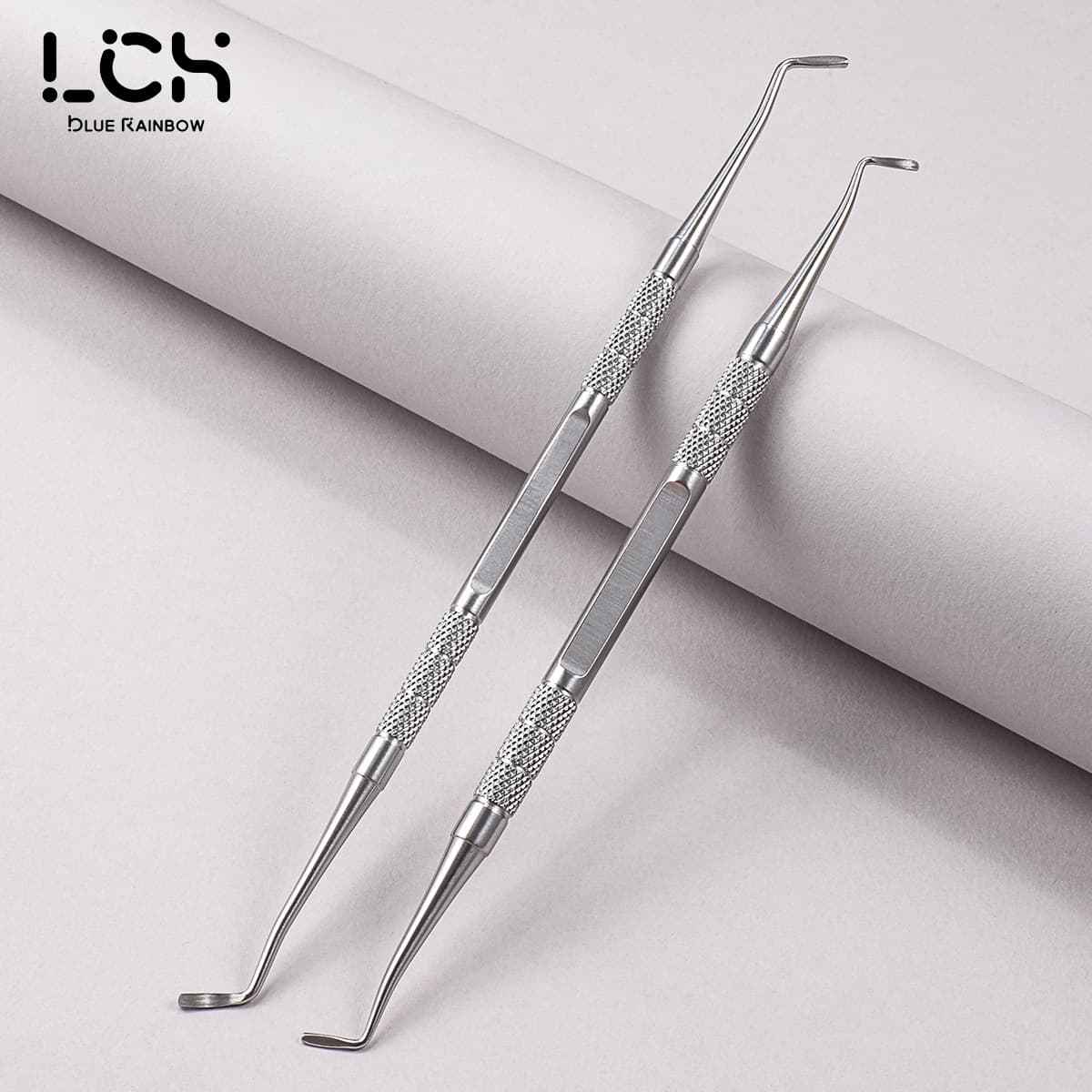 Stainless Steel Double-Ended Ingrown Toenail Tool Set with Cuticle Spoon, Nail Cleaner, and Pedicure Tool
