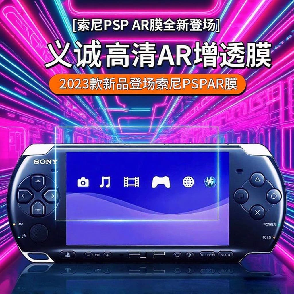 Suitable for Sony PSP-2000/1000/3000 Game Console Screen Anti-Glare AR Anti-Reflection Soft Film