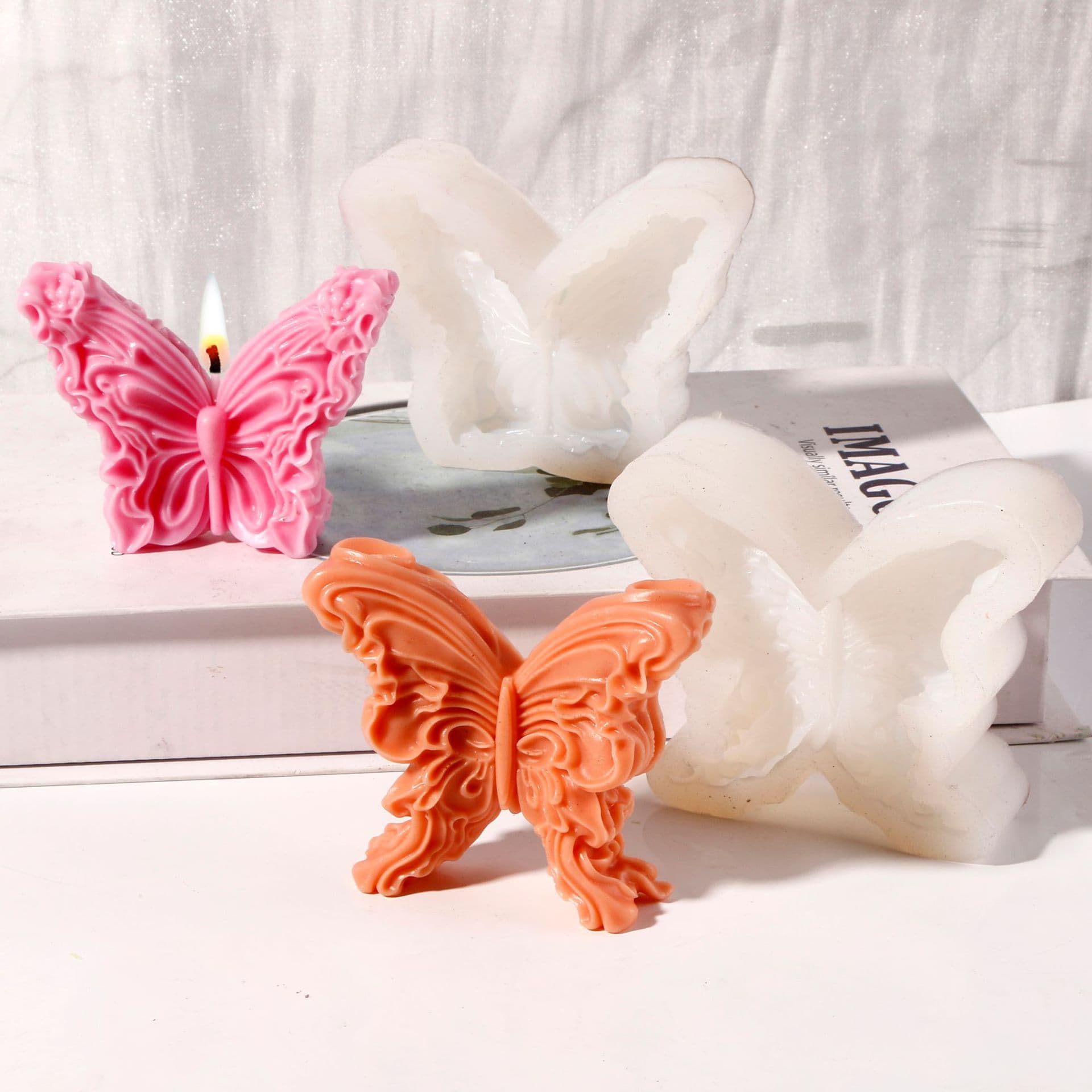 Butterfly/Butterfly Angel Shape Scented Candle Mold Baking Cake Chocolate Mold Butterfly Soap Mold