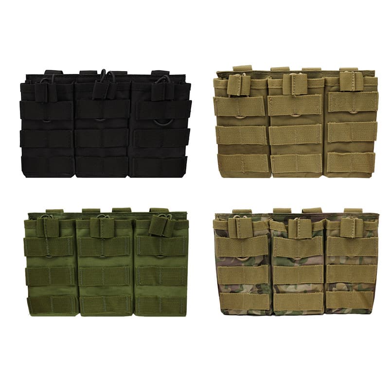 Universal Magazine Pouch 5.56 Quick-Draw Pouch Tactical JPC Vest Accessory Triple Molle Multi-Function Attachment Pouch